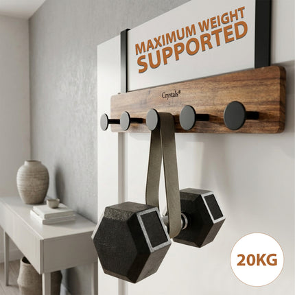 5-Hook Over Door Clothes Hanger Rack