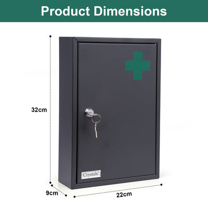 Lockable Stainless Steel Medicine Cabinet
