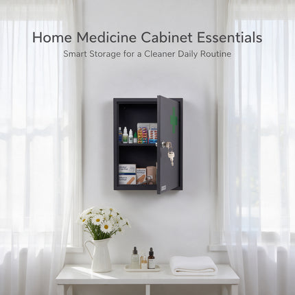 Lockable Stainless Steel Medicine Cabinet