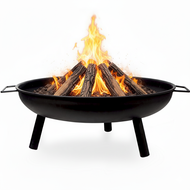 Portable Patio Round Fire Pit - 23"  Black