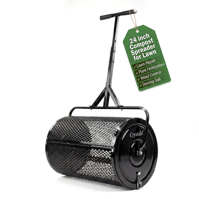 24" Steel Compost Spreader Roller