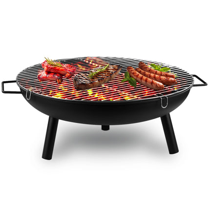Portable Patio Round Fire Pit - 23"  Black