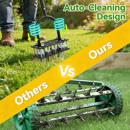 15 Spikes Lawn Manual Aerator