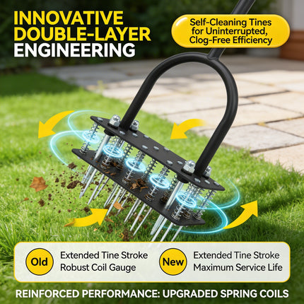 15 Spikes Lawn Manual Aerator