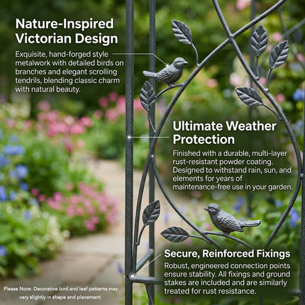 Heavy Metal Garden Arch Trellis