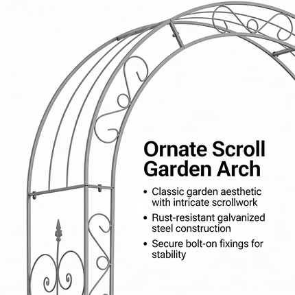 Heavy Metal Garden Arch Trellis