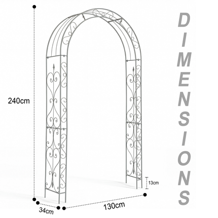 Heavy Metal Garden Arch Trellis