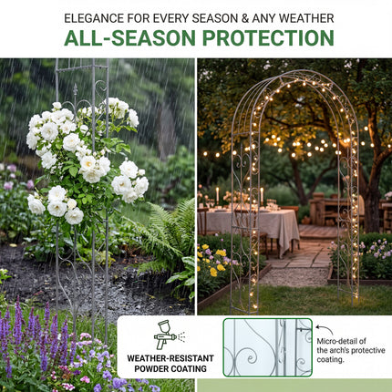 Heavy Metal Garden Arch Trellis