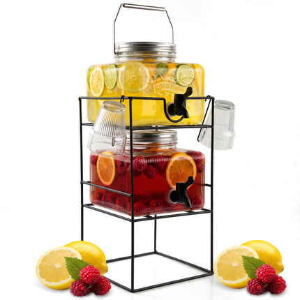 7L Glass Vintage Drinks Dispenser