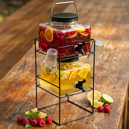 7L Glass Vintage Drinks Dispenser