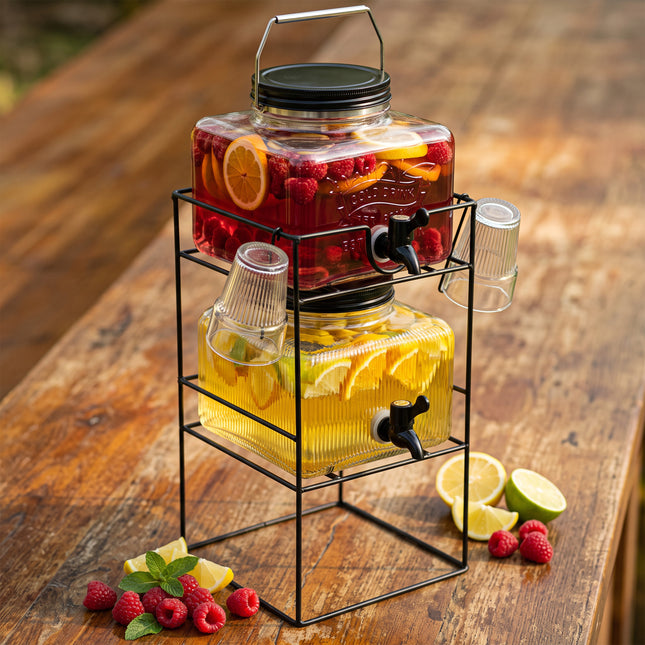 7L Glass Vintage Drinks Dispenser
