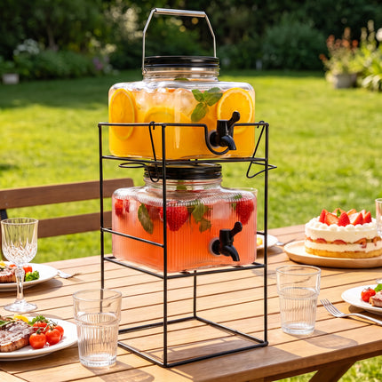 7L Glass Vintage Drinks Dispenser