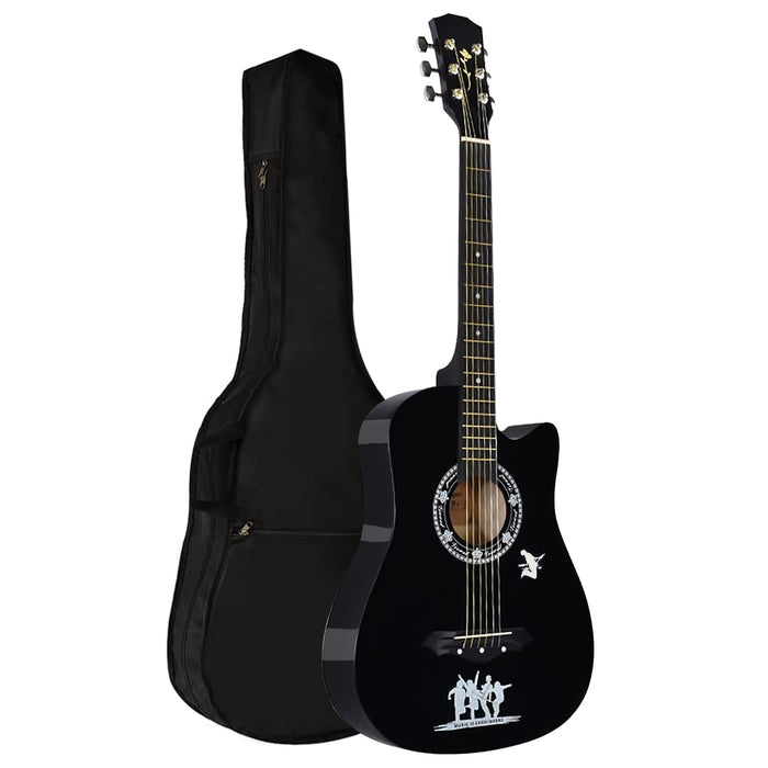 38" Full Size 6 String Acoustic Guitar with Stand