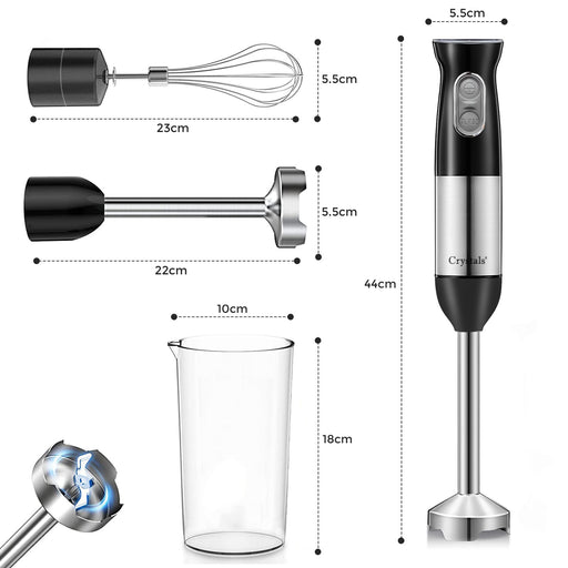 Dimensions Electric Hand Stick Blender