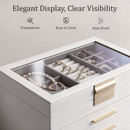 4-Layer Jewellery Storage Box with Drawers