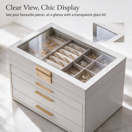 4-Layer Jewellery Storage Box with Drawers
