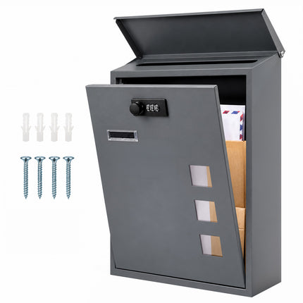 Wall Mounted Letterbox with Combination Lock