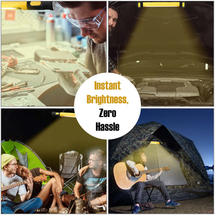 Rechargeable 3000LM Magnetic LED Work Light Bar – 3 Modes, Power Bank