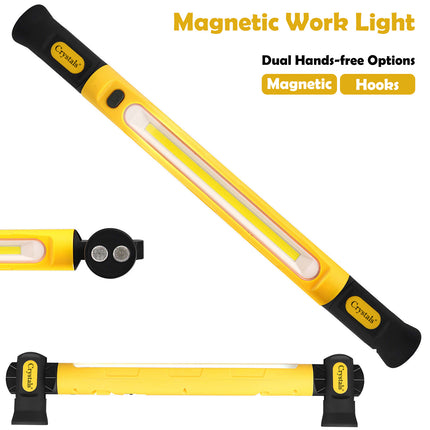 Rechargeable 3000LM Magnetic LED Work Light Bar – 3 Modes, Power Bank