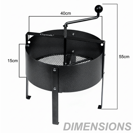 18L Rotary Garden Soil Sieve Compost Sifter