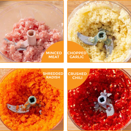 Manual Food Chopper with Pull String