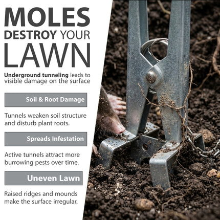 Heavy Duty Mole Claw Scissor Traps