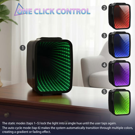 4L Mini Fridge with LED Mirror