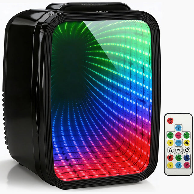 4L Mini Fridge with Mirror & Remote