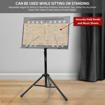 Musical Book Paper Holder Tripod Folding Stand