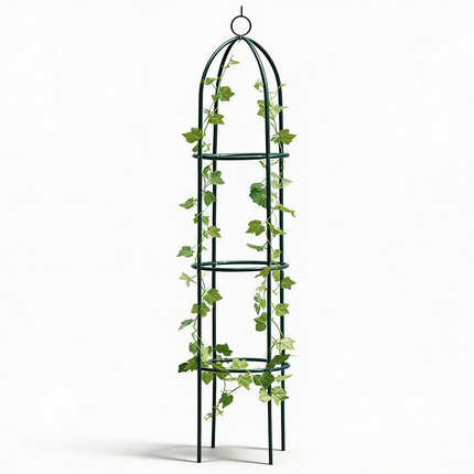 1.9m Outdoor Garden Metal Obelisk Trellis