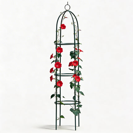 1.9m Outdoor Garden Metal Obelisk Trellis