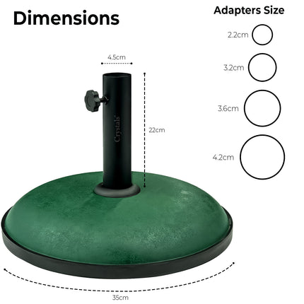 11kg Round Umbrella Parasol Base