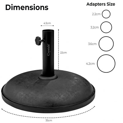 11kg Round Umbrella Parasol Base