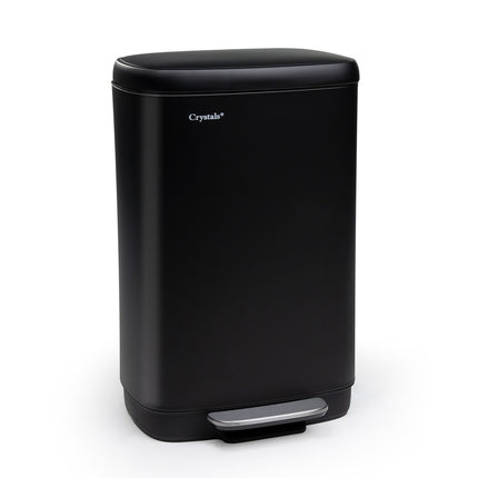 30L Rectangular Stainless Steel Pedal Bin with Soft Close Lid