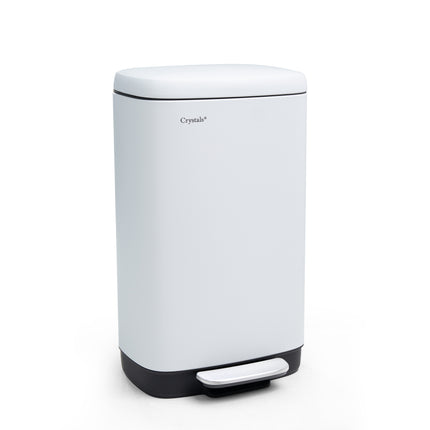 30L Rectangular Stainless Steel Pedal Bin with Soft Close Lid