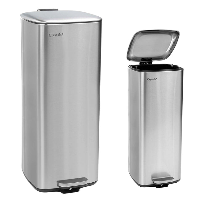 Square 30L Pedal Bin with Soft Close Lid