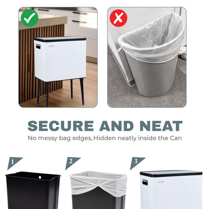 35L Press Top Rubbish Bin