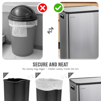 60L Dual Compartment Kitchen Bin