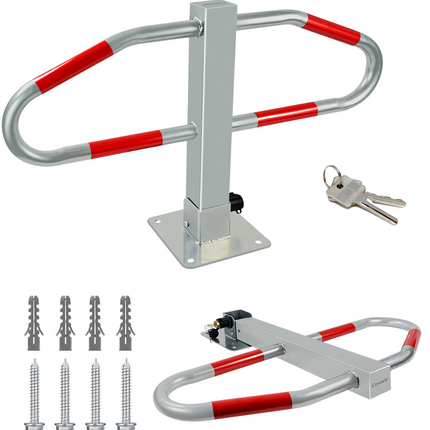 Foldable Parking Barrier Bollard - 73 x 18 x 46 cm