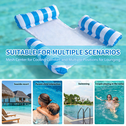 2x Inflatable Floating Water Hammock