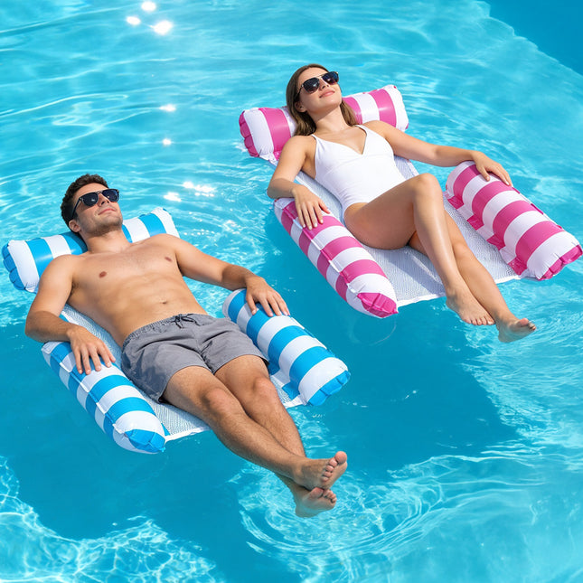 2x Inflatable Floating Water Hammock