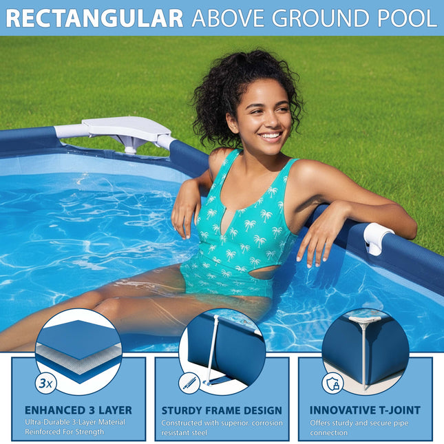 Crystals Steel Pro Family Pool - 2300/3300 Liters