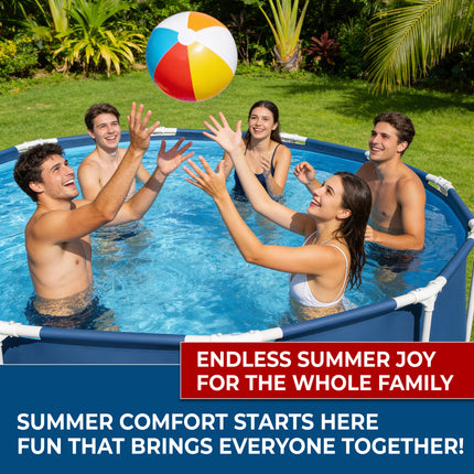 Crystals Steel Pro Frame Pool, 305 x 76 cm, Blue