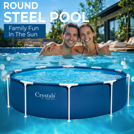 Crystals Steel Pro Frame Pool, 305 x 76 cm, Blue