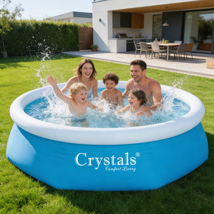 Crystals Inflatable Round Paddling Pool