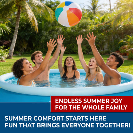 Crystals Inflatable Round Paddling Pool