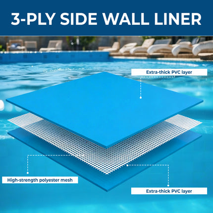 Crystals Inflatable Round Paddling Pool