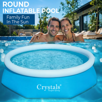 Crystals Inflatable Round Paddling Pool