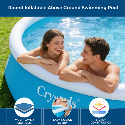 Crystals Inflatable Round Paddling Pool