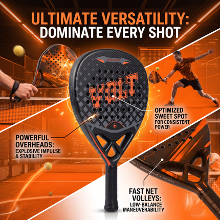 Padel Racket Carbon Fiber 375g & Bag